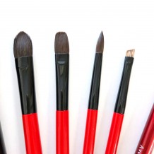 熊野筆赤軸６本セット　ｈｉ1 写真2